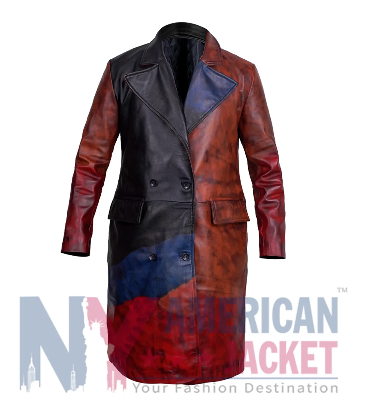 Alicia Keys American Idol Leather S24 Coat Front View