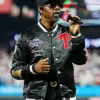 All-Star Game 2026 MLB Boyz II Men Black Satin Jacket