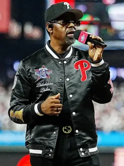 All-Star Game 2026 MLB Boyz II Men Black Satin Jacket