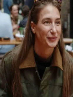 Amanda Batula In the City Season 1 Green Cotton Jacket front view