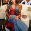American Idol S24 Alicia Keys Leather Coat
