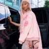 Angel Reese WNBA All-Star Game 2026 Pink Custom Coach Varsity Jacket front view