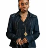 Anita Joy Uwajeh Fightland 2026 Blue Denim Jacket
