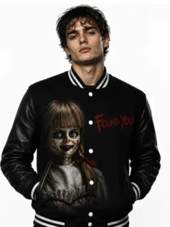 Annabelle Halloween Black Varsity Jacket