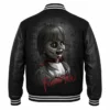 Annabelle Halloween Black Varsity Jacket Back View