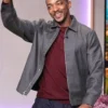 Anthony Mackie The Jennifer Hudson Show 2025 Grey Cotton Jacket Close-up