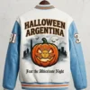 Argentina Halloween White Varsity Jacket