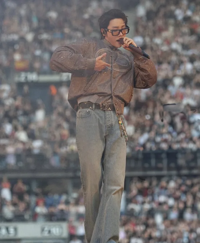 Arirang Paris Tour Louis Vuitton J-hope Varsity Jacket Side