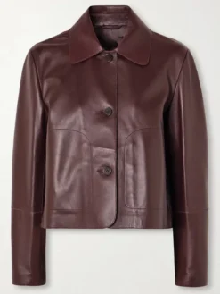 Arma-Burgundy-Leather-Jacket