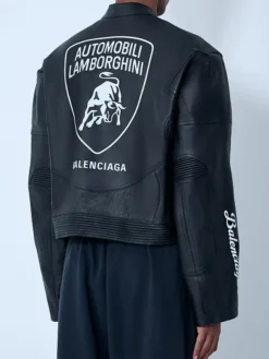 Automobili-Lamborghini-Balenciaga-Black-Leather-Jacket