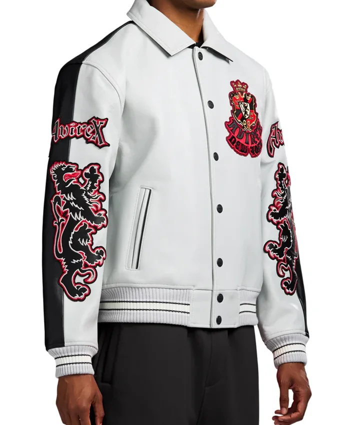 Avirex 2 Tone Goth Jacket Right View