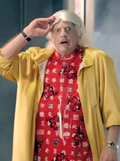 Back To The Future Christopher Lloyd Yellow Coat