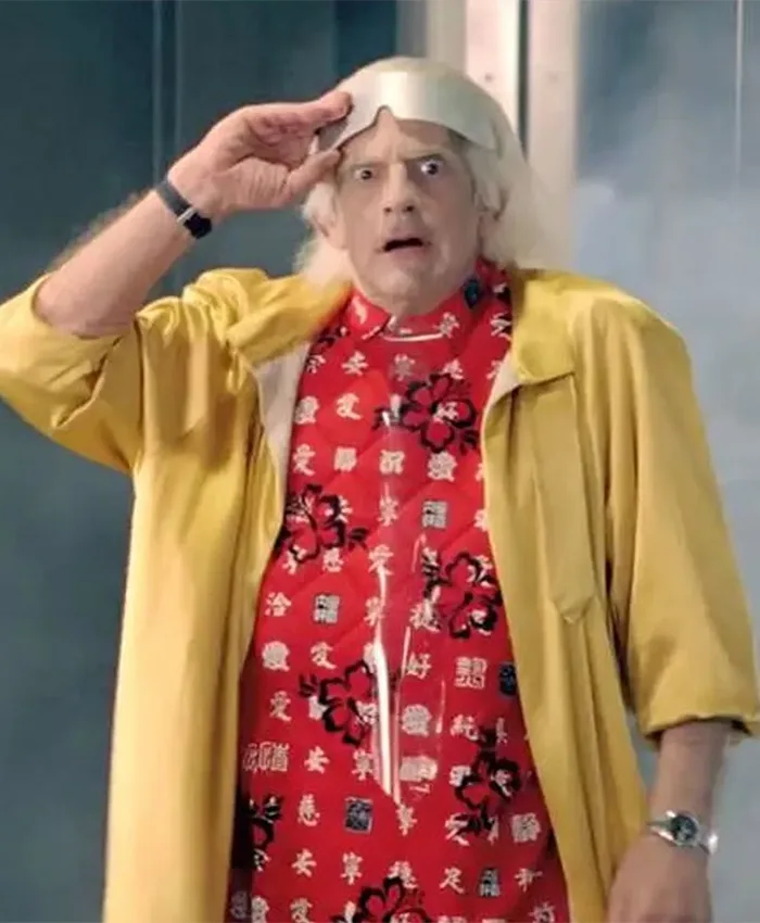 Back To The Future Christopher Lloyd Yellow Coat