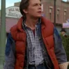 Back To The Future Marty Mcfly Red Erect Collar Vest