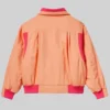 Back View TV-Series Stranger Things S05 Tinsley Price Orange Bomber Jacket