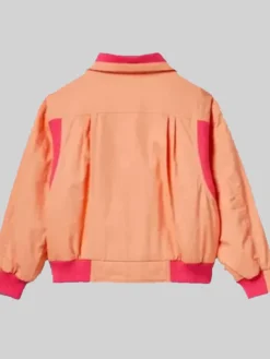 Back View TV-Series Stranger Things S05 Tinsley Price Orange Bomber Jacket