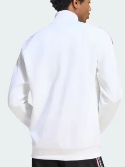 Back View of Adidas Originals Inter Miami CF Third White Track Jacket