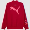 Back View of Scuderia Ferrari Puma Special Edition Miami T7 Track Jacket