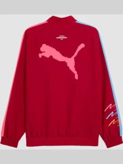 Back View of Scuderia Ferrari Puma Special Edition Miami T7 Track Jacket