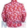 Back view of American Rapper Juice Wrld Pink Camo Parachute Puffer Jacket