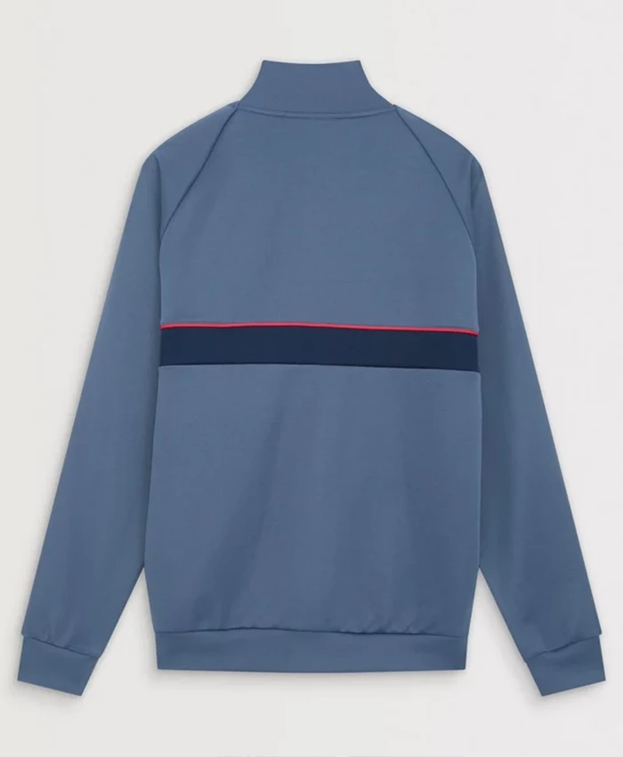 Back view of Arsenal Adidas 26-27 OG Pack Blue Fleece Tracksuit set