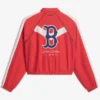 Back view of Boston Red Sox Off Season x MLB Red Full-Zip Track Jacket