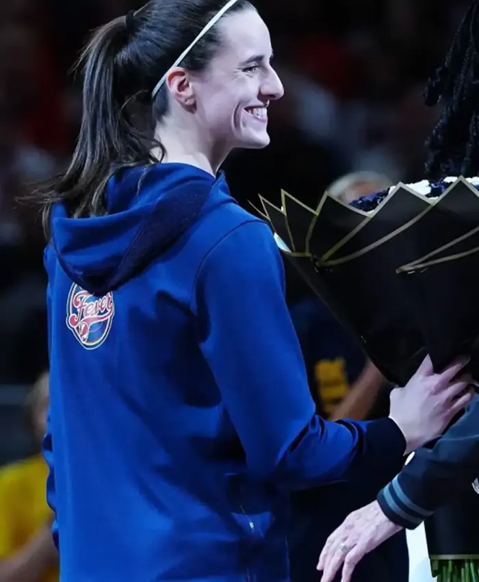 Back view of Caitlin Clark 2026 WNBA All Star Game Hoodie with bold graphics