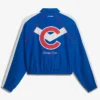 Back view of Chicago Cubs Off Season x MLB Royal Full-Zip Track Jacket