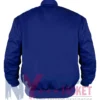 Back view of James Reece The Terminal List Blue Cotton Bomber Jacket