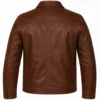 Back view of Marvel San Diego Comic-Con 2026 Simu Liu Brown Leather Jacket