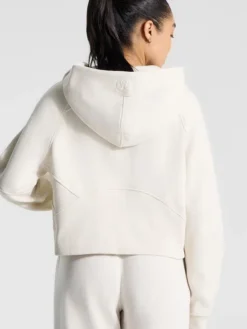 Back view of NY Yankees x Lululemon Scuba Oversized Half-Zip Hoodie in ivory