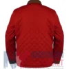 Back view of The Human Tour Part 2 Brandi Carlile New York City Red Quilted Jacket