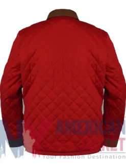 Back view of The Human Tour Part 2 Brandi Carlile New York City Red Quilted Jacket