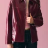 Bershka-Red-Leather-Bomber-Jacket