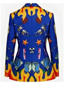 Birds Of Prey Harley Quinn Blue Blazer