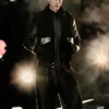 Black Mercedes F1 2026 Aviator Jacket inspired by Toto Wolff with full-length sleeves and premium finish