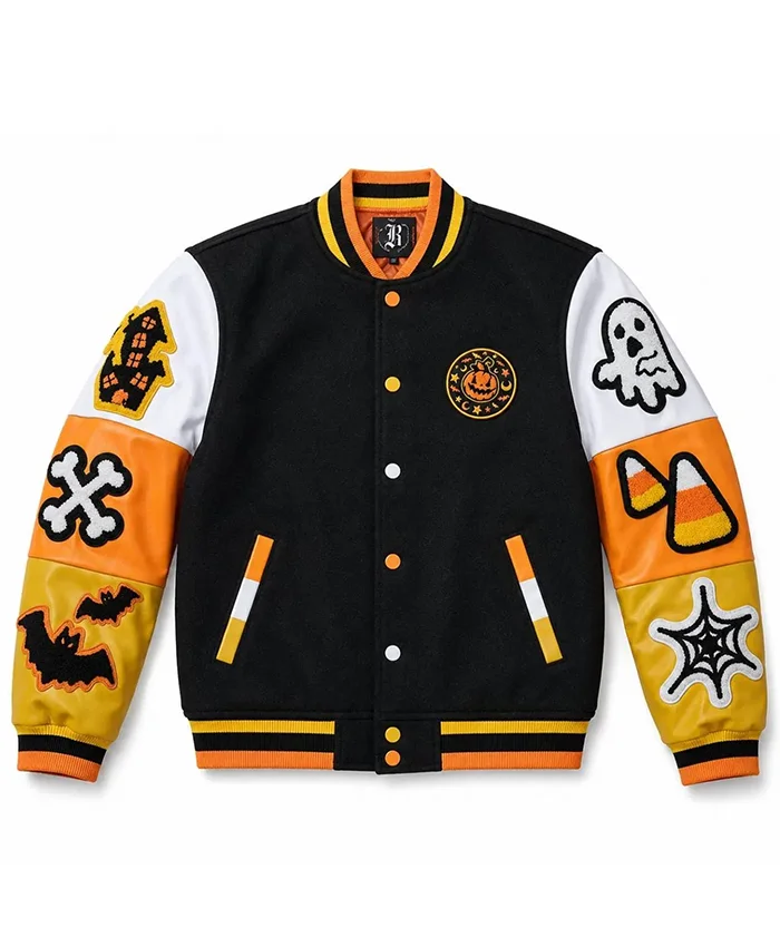 Boo Varsity Jacket For Halloween
