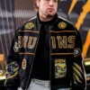 Boston Bruins Charlie McAvoy Black Bomber Jacket Front View