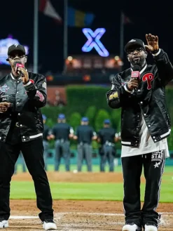 Boyz II Men MLB All-Star Game 2026 Black Satin Jacket