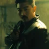 Brian Tee Reacher S03 Black Leather Jacket Side View