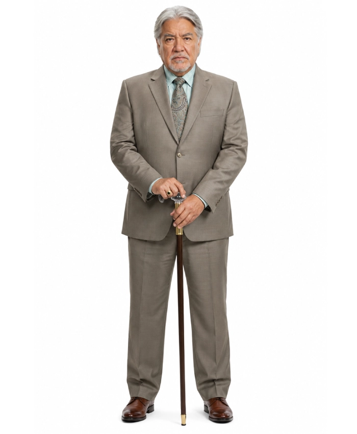 Reacher Season 1 Bruce McGill tailored suit with a refined design for formal occasions