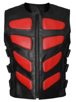 Bug Eye Red Leather Vest