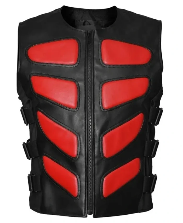 Bug Eye Red Leather Vest