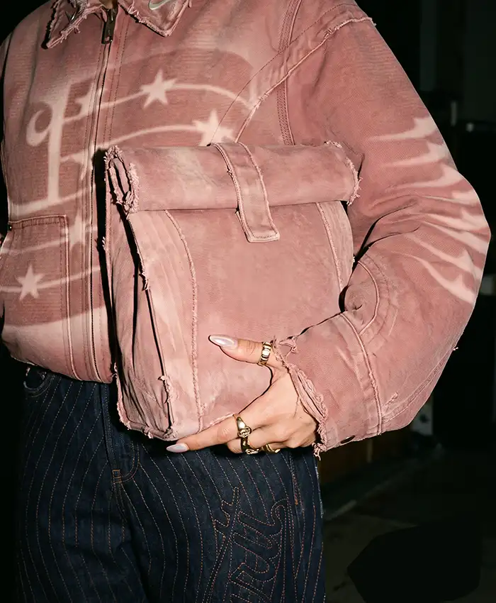 CJ x Carhartt x Nike Pink America Denim Jacket