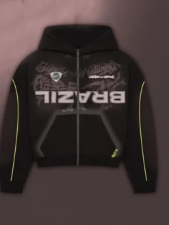 CJ x Nike x Brazil Black Bomber Hooded Jacket