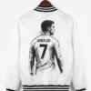 CR7 Bomber White Jacket