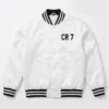 CR7 White Bomber Jacket