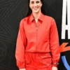 Caitlin Clark AT&T WNBA All-Star Game 2026 Red Full-Zip Utility Worker Jacket front view
