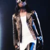 Celebrity-inspired Playboi Carti Black Leather Motorcycle Jacket with full sleeves and three pockets