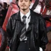 Charlie Heaton TV-Series Stranger Things S05 UK Special Screening Black Leather Jacket front view